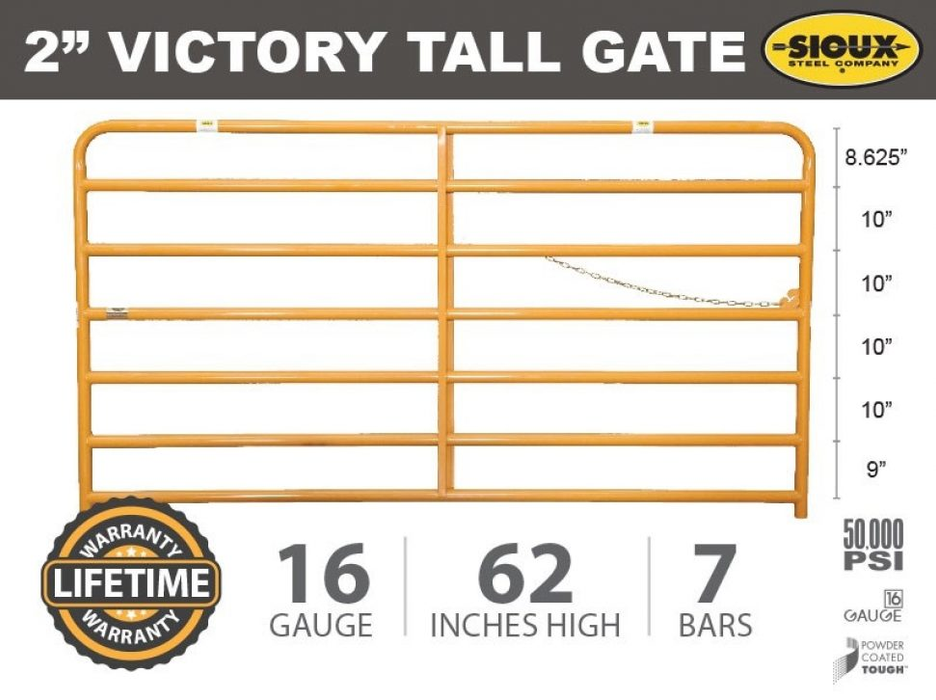 Livestock Tall Gate Victory 2.0" | Sioux Steel