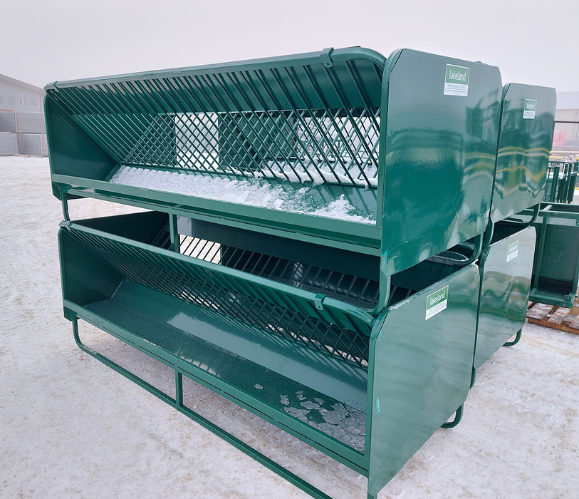 Goat Feeder | Lakeland Square Bale Hay and Grain Feeder