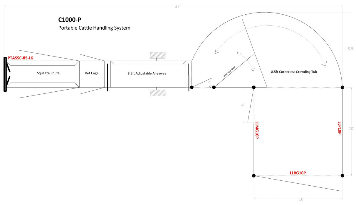 Cattle Handling System | Lakeland C1000-P – Portable Cattle Handling System