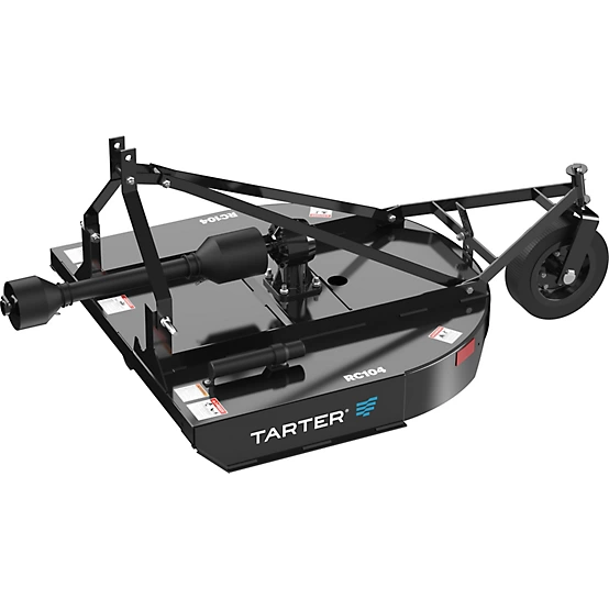 Tarter 4 ft. Round Back Rotary Cutter, Black