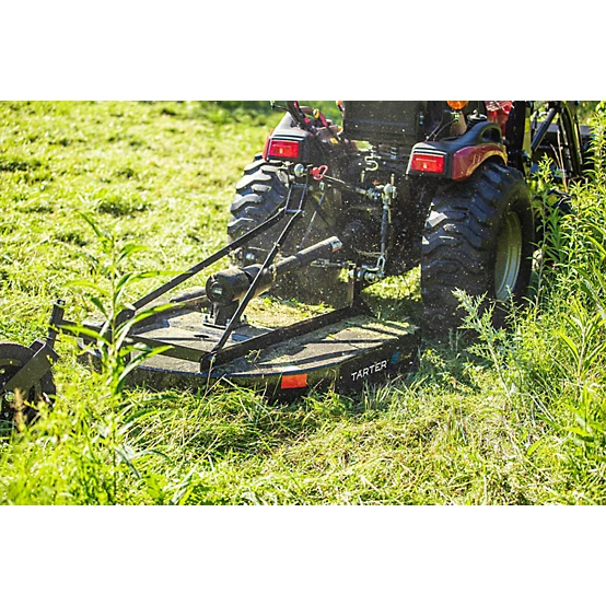 Tarter 4 ft. Round Back Rotary Cutter, Black