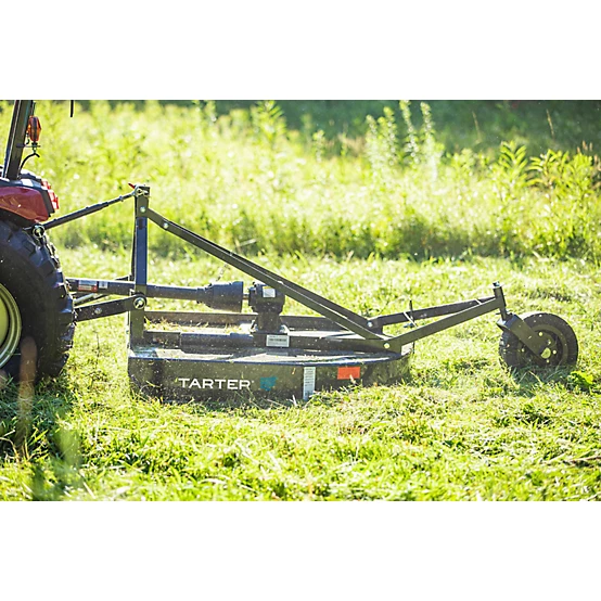 Tarter 4 ft. Round Back Rotary Cutter, Black