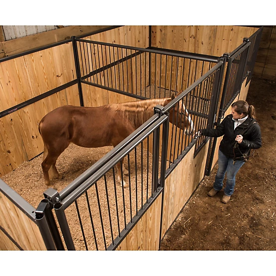 Tarter Standard Horse Front Stall Panel with Sliding Door, 10 ft. x 7 ft.