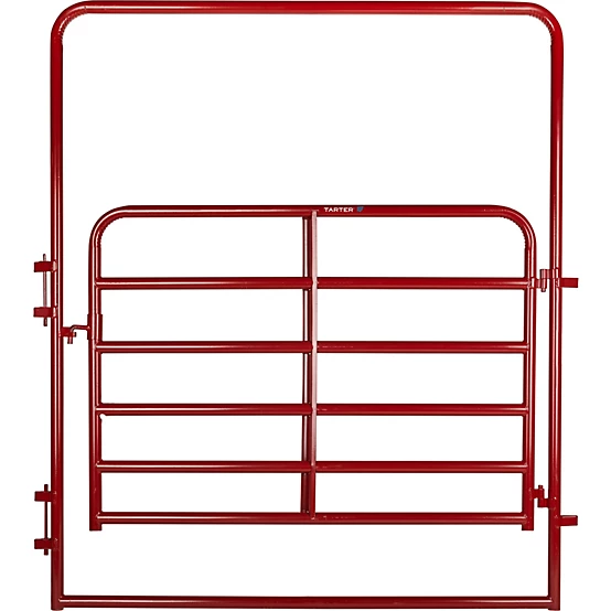 Tarter 6 ft. x 62 in. Walk-Thru Arch Gate, Extra HD, 2 in. , Red