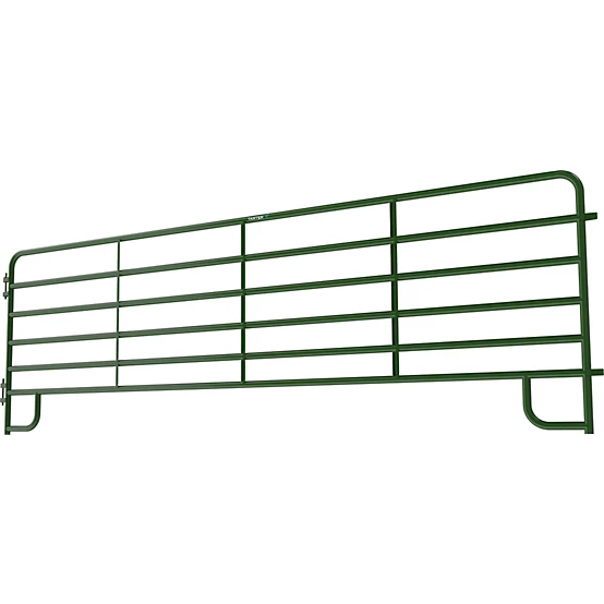 Tarter 16 ft. x 62 in. 6-Bar Extra Heavy-Duty Corral Panel, 2 in. Tube, Green