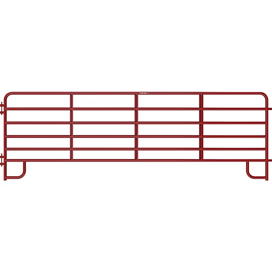 Tarter 16 ft. 6-Bar Extra Heavy-Duty Red Corral Panel, 2 in. Tube