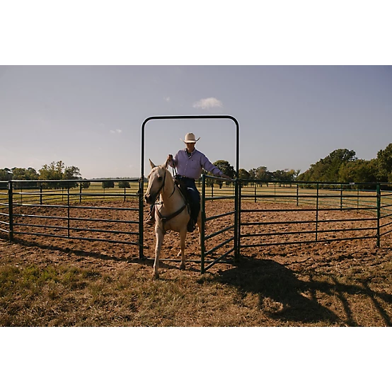 Priefert 6 ft. x 9 ft. Economy Bow Gate, Green