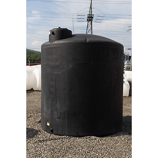Norwesco 2,500 gal. Vertical Water Storage Tank, Black