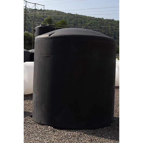 Norwesco 2,500 gal. Vertical Water Storage Tank, Black